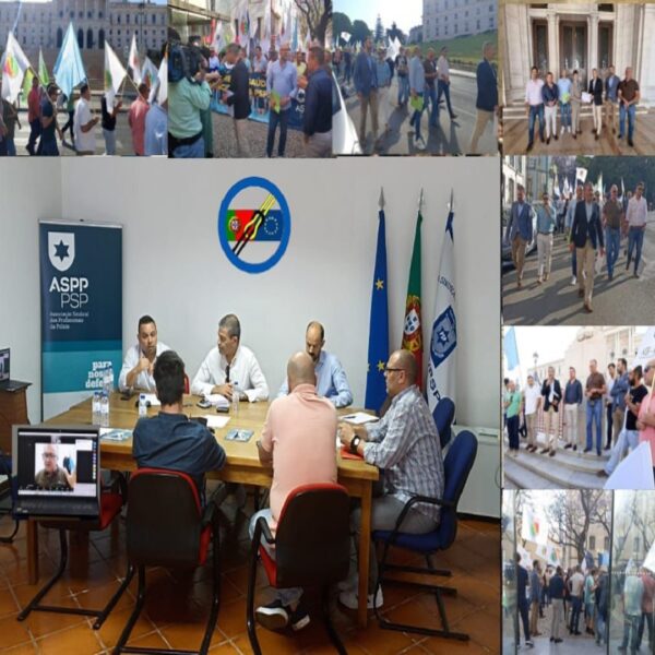 AS FORÇAS DE SEGURANÇA ESTÃO PROTESTO