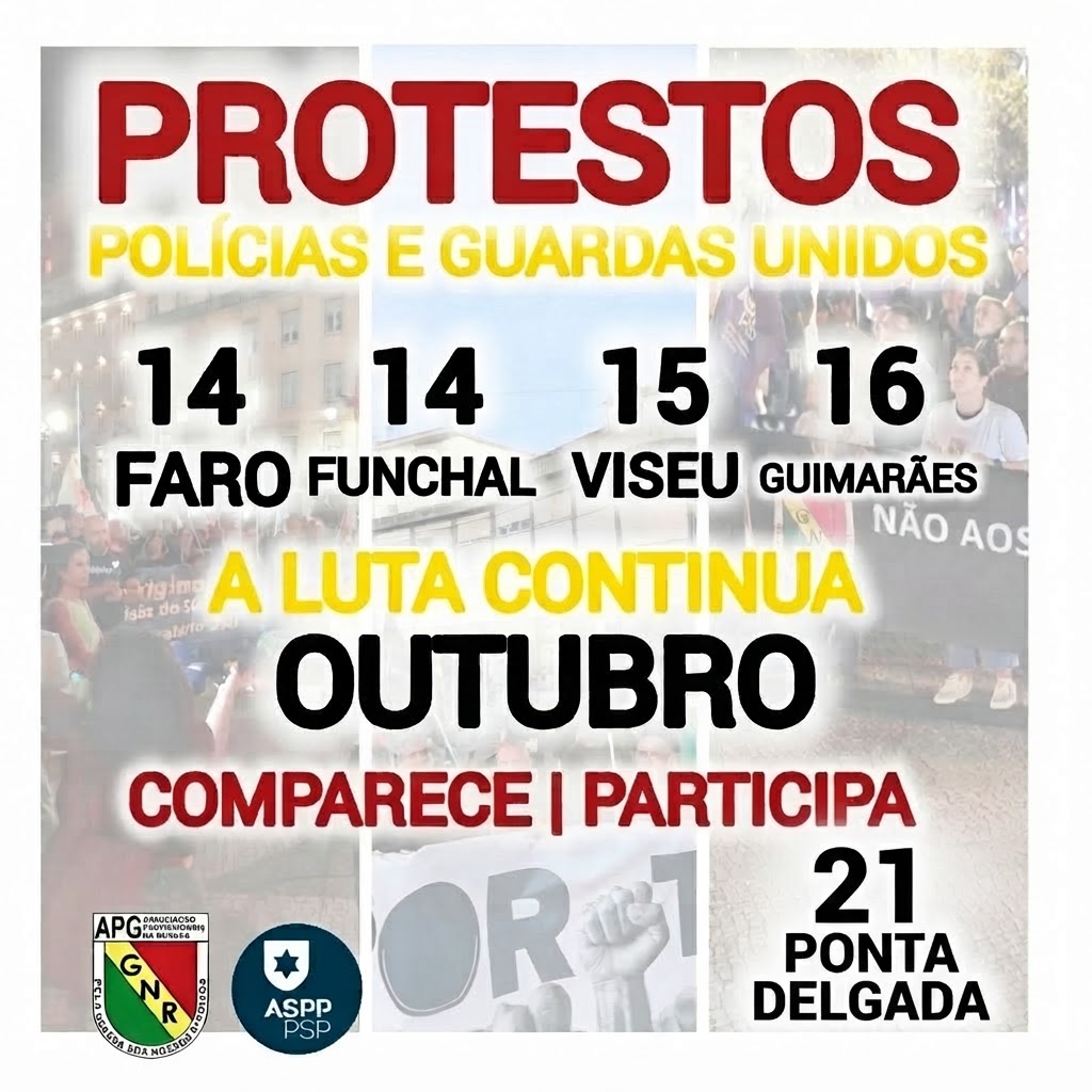 Os protestos estão marcados! Novas Datas!